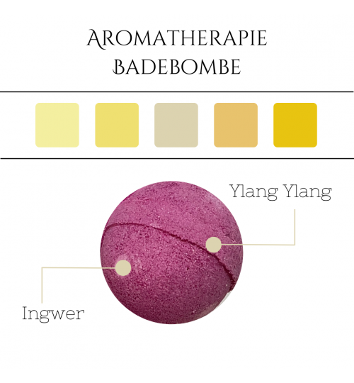 Ylang Ylang & Ingwer Aromatherapie Badebombe