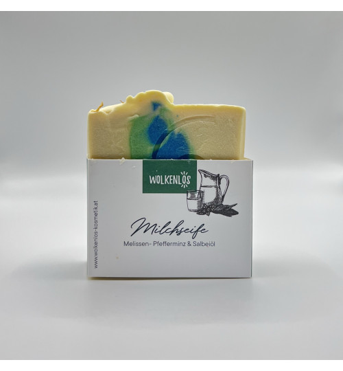 Milchseife Melisse-Pfefferminz-Salbei Wolkenlos 100g
