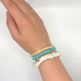 kaufen Calcit & Howlith Armband schmal